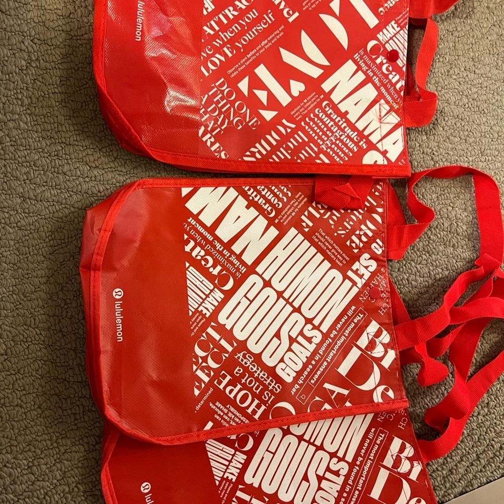 Red Reusable Tote Bags lululemon